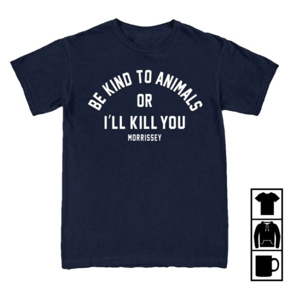 Mporium Store Merch Be Kind To Animals Navy Tee
