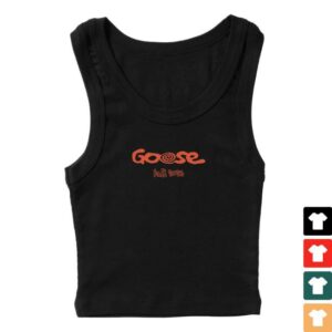 Goose The Band Merch Store Swirl Text Ladies Crop Tank