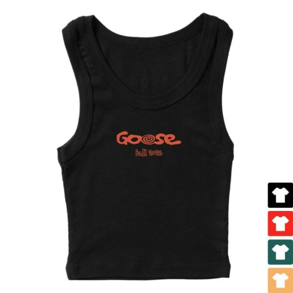 Goose The Band Merch Store Swirl Text Ladies Crop Tank