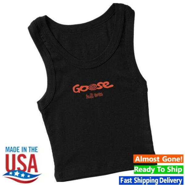 Goose The Band Merch Store Swirl Text Ladies Crop Tank