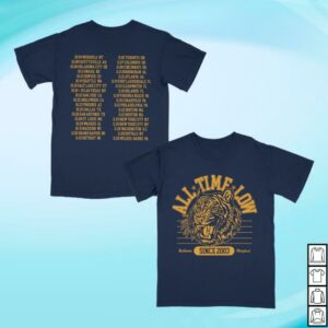 All Time Low Merch Store All Time Low Tiger Dateback Tee