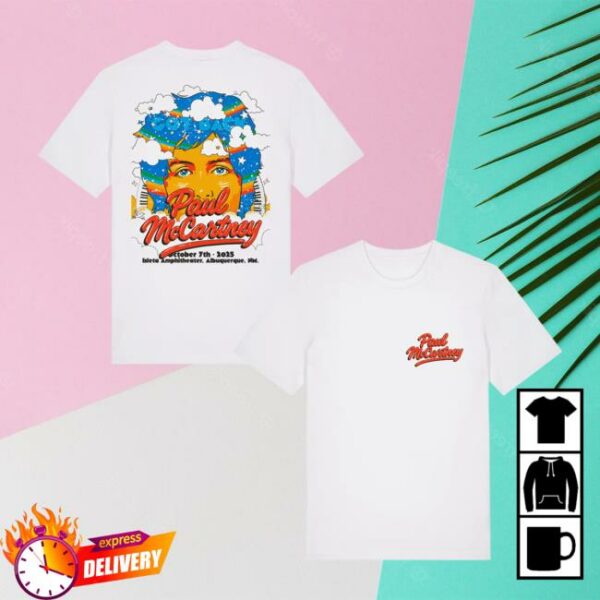 Paul Mccartney Merch Store Got Back 2025 Albuquerque Event T-Shirt