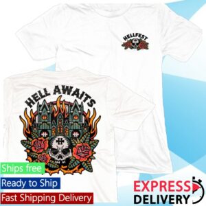 Hellfest Store Merch Hell Awaits Tee-Shirt