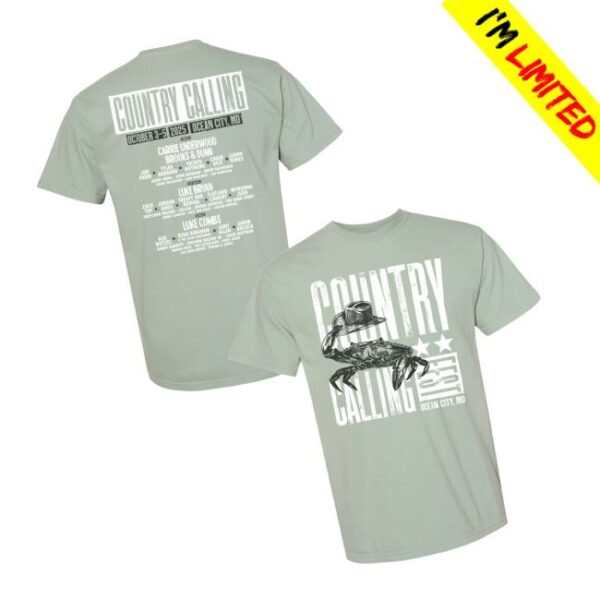 Country Calling Festival Merch Store Crab Lineup Tee