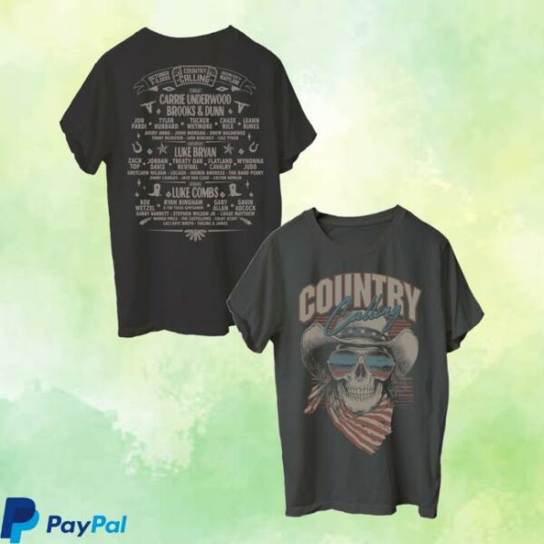 Country Calling Festival Merch Store Sunglasses Lineup Tee
