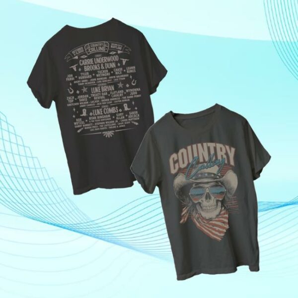 Country Calling Festival Merch Store Sunglasses Lineup Tee