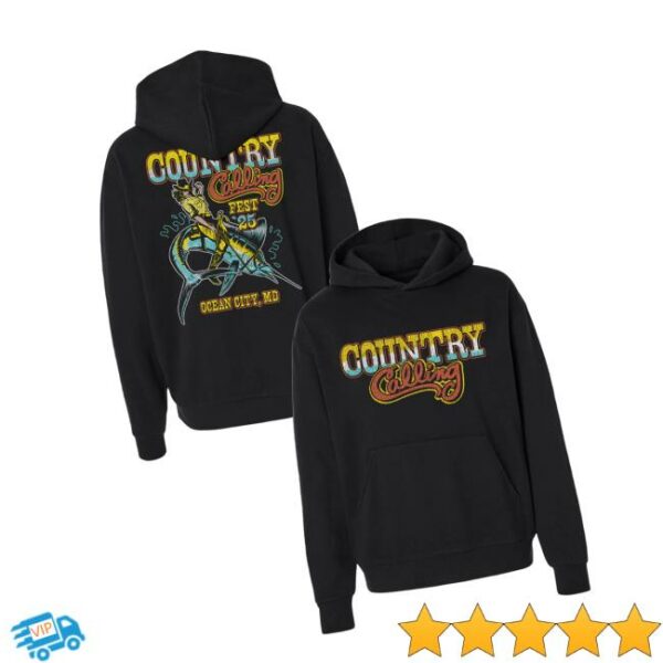 Country Calling Festival Merch Store Swordfish Hoodie