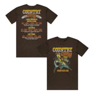 Country Calling Festival Merch Store Swordfish Lineup Tee