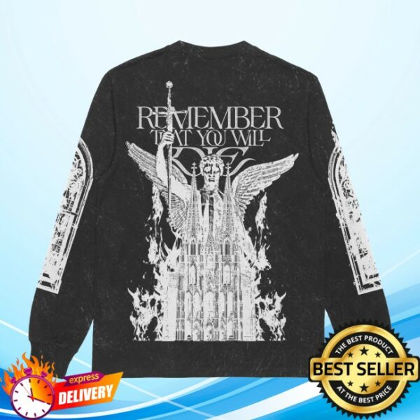 Rise Records Store Merch Remember That You Will Die Mineral Wash Long Sleeve