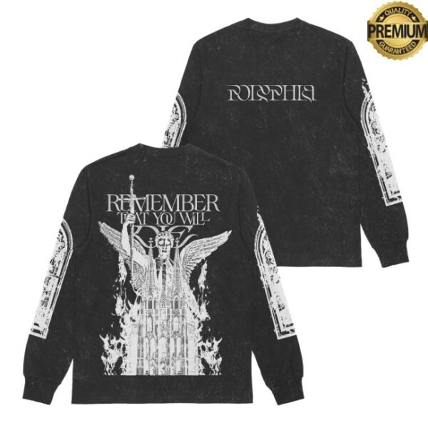 Rise Records Store Merch Remember That You Will Die Mineral Wash Long Sleeve