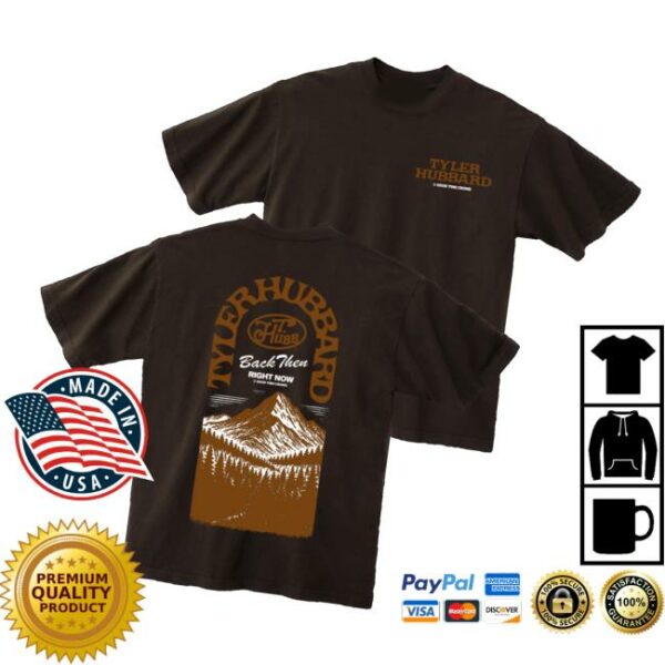 Tyler Hubbard Official Store Merch Back Then Mountains T-Shirt