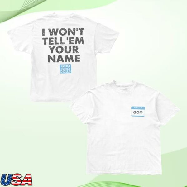 Goo Goo Dolls Merch Name Tag Tee