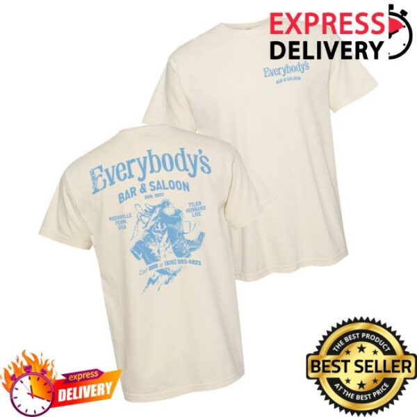 Tyler Hubbard Official Merch Store Everybodys Bar 2025 T-Shirt