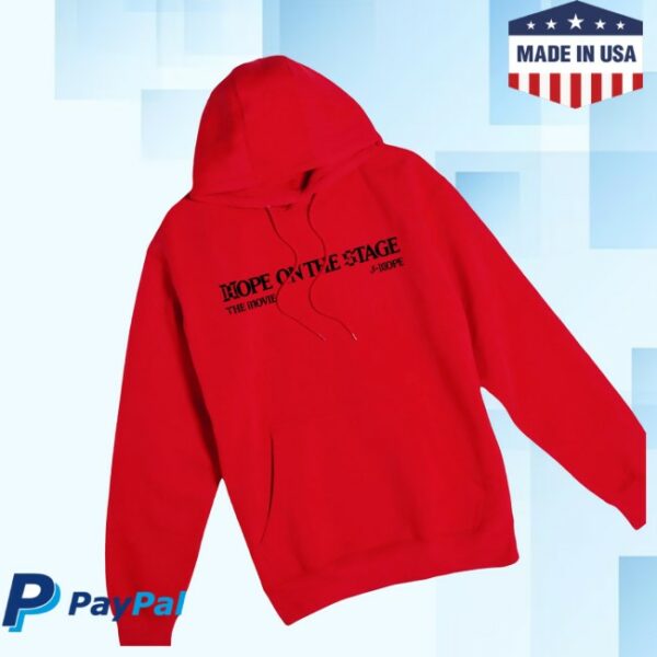 Trafalgar Store Merch J-Hope Tour ‘Hope On The Stage’ The Movie Official Licensed Red Hoodie