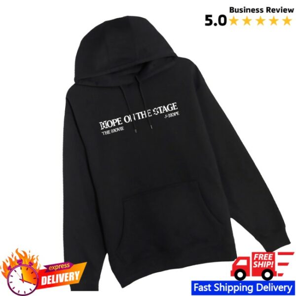 Trafalgar Store Merch Jhope Tour ‘Hope On The Stage’ The Movie Official Licensed Black Hoodie