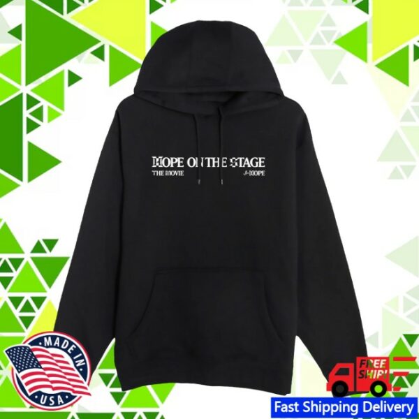 Trafalgar Store Merch Jhope Tour ‘Hope On The Stage’ The Movie Official Licensed Black Hoodie