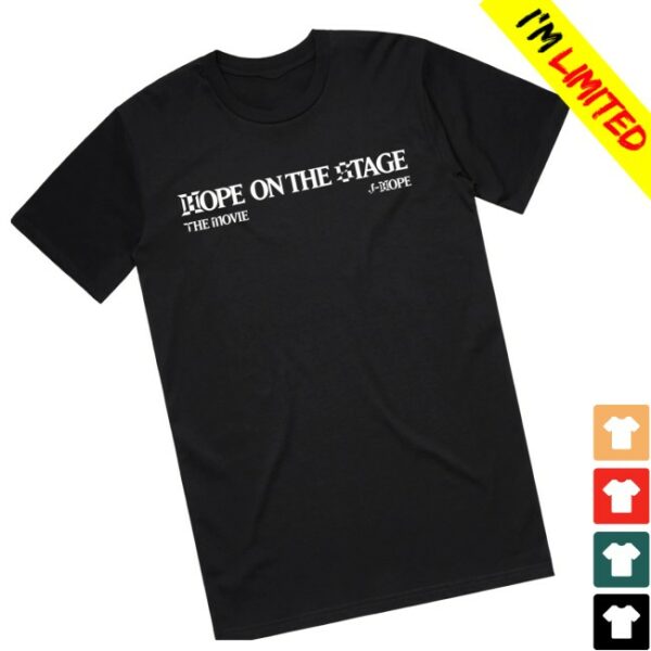 Trafalgar Store Merch J-Hope Tour ‘Hope On The Stage’ The Movie Official Licensed Black T-Shirt