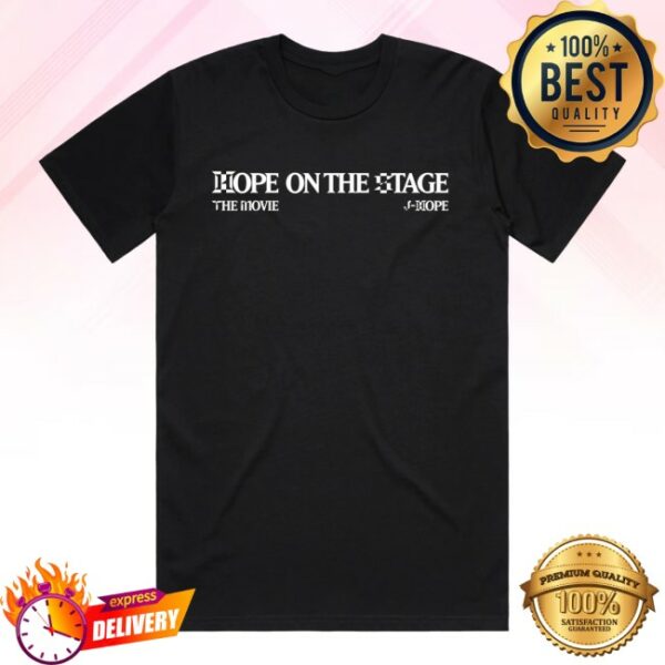 Trafalgar Store Merch J-Hope Tour ‘Hope On The Stage’ The Movie Official Licensed Black T-Shirt