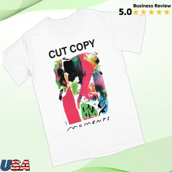 Cut Copy Merch Store Moments White T-Shirt