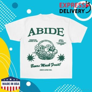 Jesus Loves You Store Merch Abide White Tee