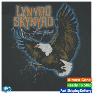 Merch Showroom Store Merch Lynyrd Skynyrd Free Bird Lightning Black T-Shirt