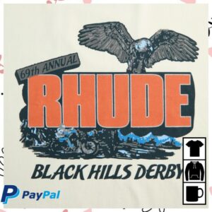 Rhude Store Merch Black Hills Rally Tee