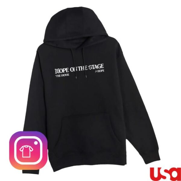 Trafalgar Releasing Merch Store J-Hope Tour Hope On The Stage The Movie Official Licensed Hoodie Black