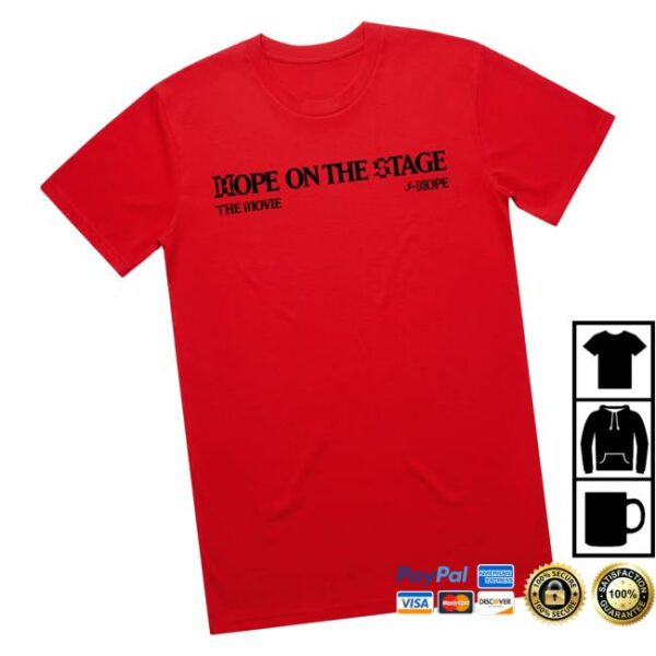 Trafalgar Releasing Merch Store J-Hope Tour Hope On The Stage The Movie Official Licensed T-Shirt Red