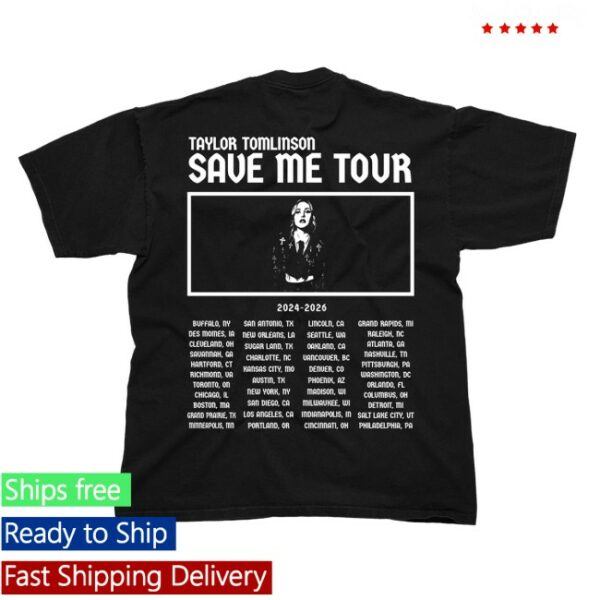 Taylor Tomlinson Store Merch Save Me Tour Tee