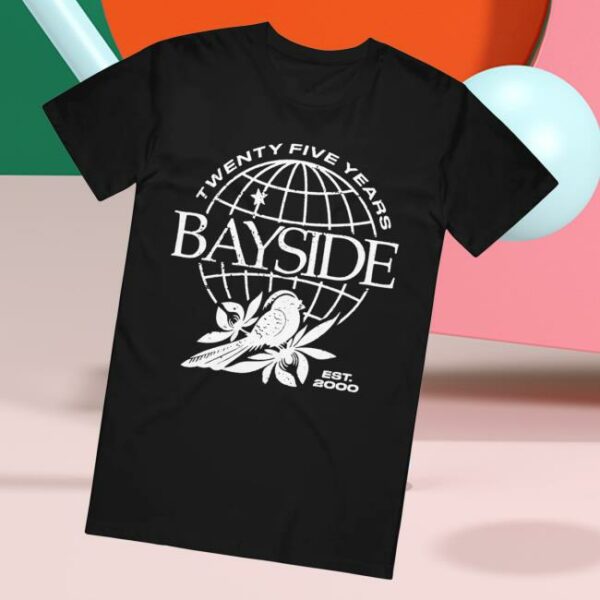 Bayside Merch Store Globe Black T-Shirt