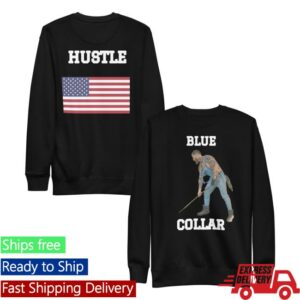 Bezz Believe Merch Store Blue Collar Hustle Premium Sweatshirt