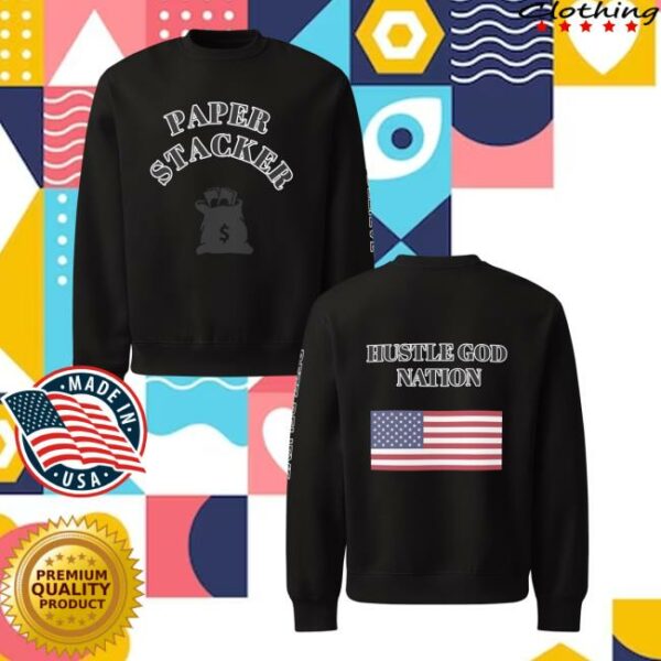 Bezz Believe Merch Store Paper Stacker Oversized Heavyweight Sweatshirt