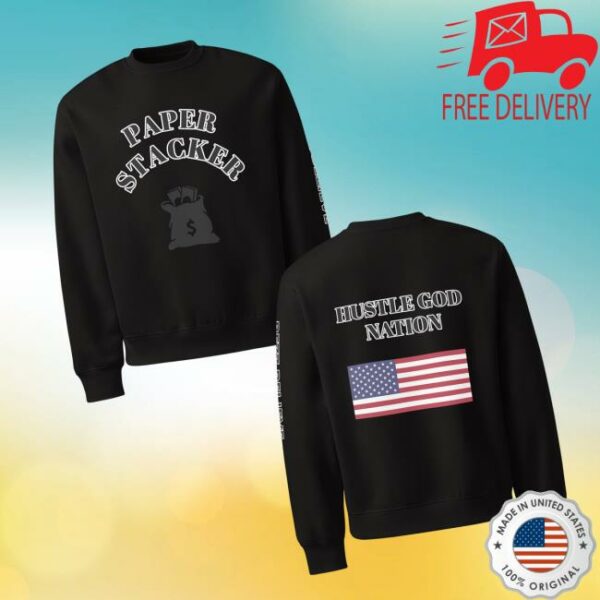 Bezz Believe Merch Store Paper Stacker Oversized Heavyweight Sweatshirt