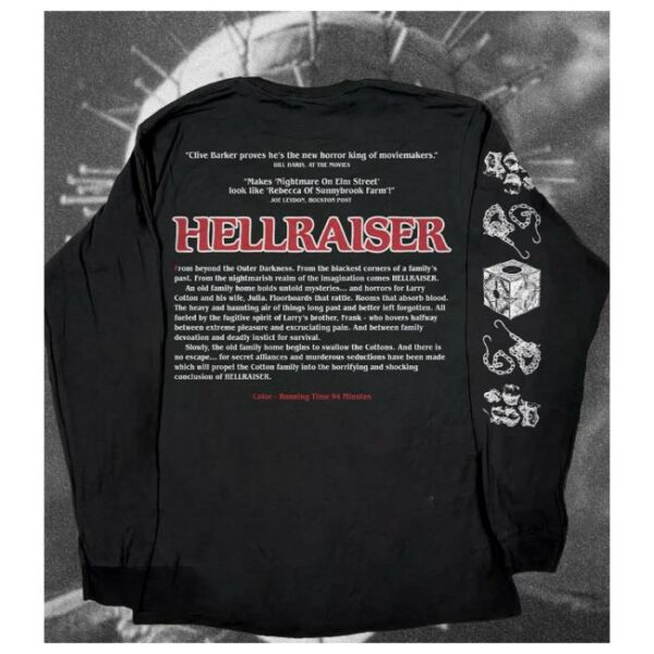 Cult Of Cult Merch Store Hellraiser 1987 Clive Barker Long Sleeve