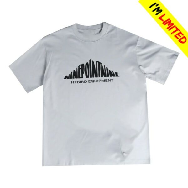 Popcorn Store Merch Nine Point Nine Hybird Equipment SS Grey Tee