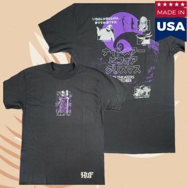 Billion Creation Store Merch Huf X Nightmare Before Christmas Nightmare Short Sleeve T-Shirt