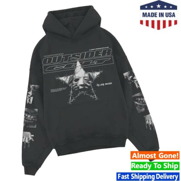 Outsider Apparel Merch Store Faceless Hoodie Vintage Grey