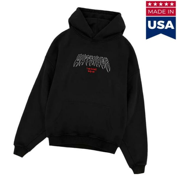 Outsider Apparel Merch Store Logo Hoodie Black