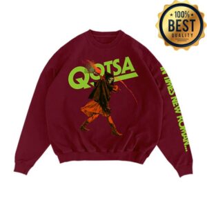 Qotsa Merch Store In Times New Roman Glow Crewneck