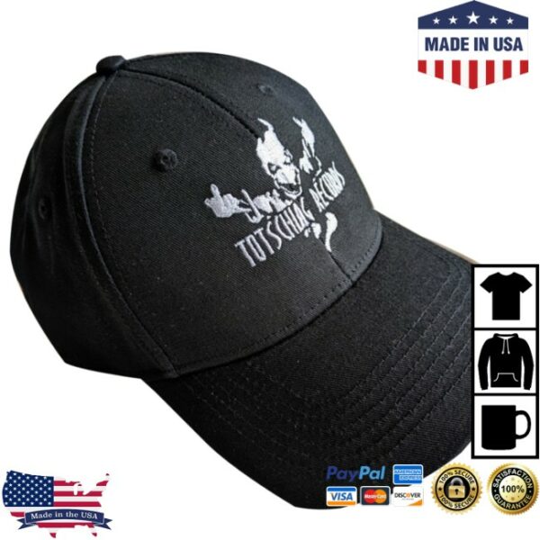 Sbmonline Store Merch Totschlag Records Cap Black With White Embroidery Hat
