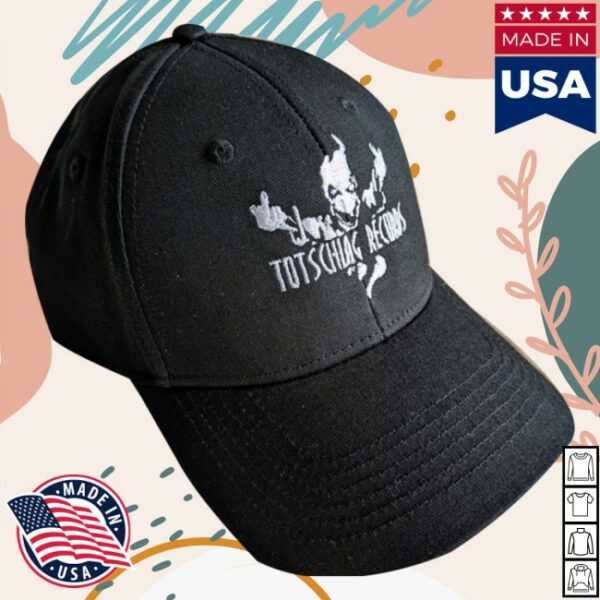 Sbmonline Store Merch Totschlag Records Cap Black With White Embroidery Hat