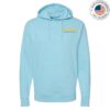 kenny nateland store merch big dumb eyes tour aqua blue pullover hoodie