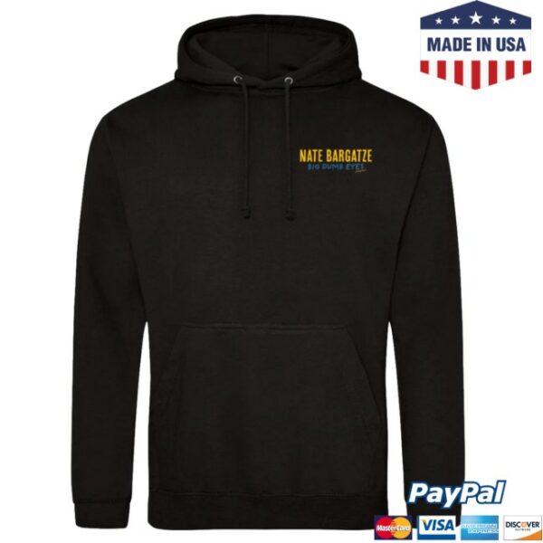 Nateland Store Merch Big Dumb Eyes Tour Black Pullover Hoodie