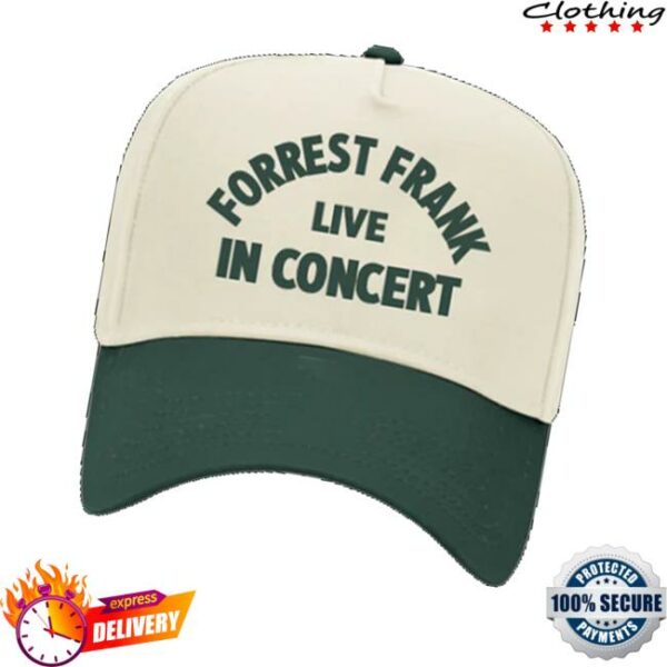 Frank Merch Store Live In Concert Dark Green Natural Hat