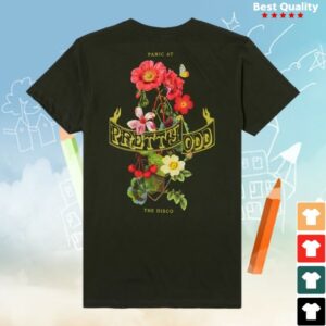 Thetedellis Store Merch Panic At The Disco Pretty Odd Flowers Tshirt
