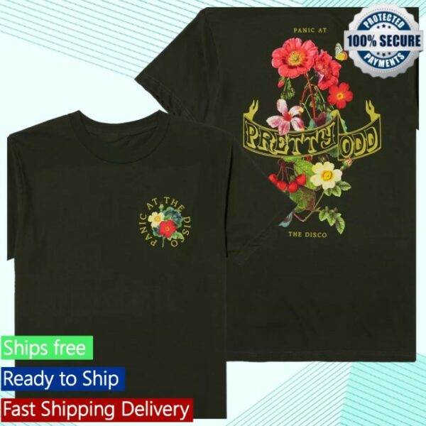 Thetedellis Store Merch Panic At The Disco Pretty Odd Flowers Tshirt
