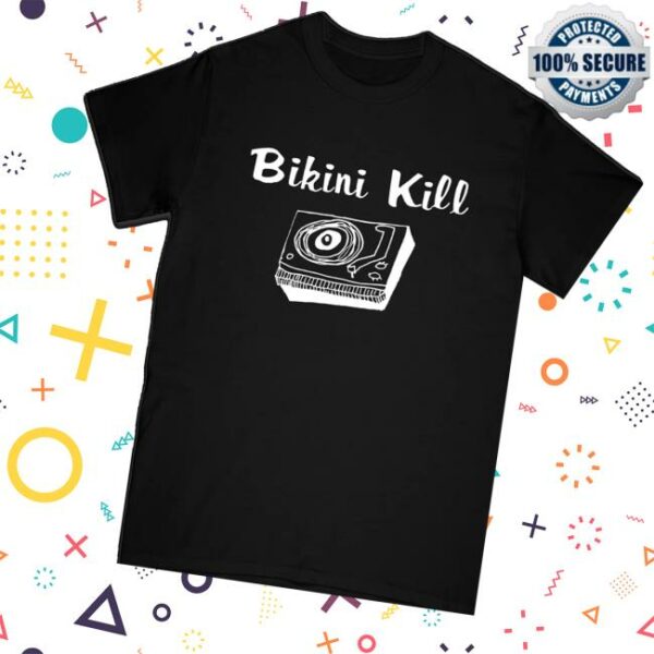 Bikini Kill Merch Store Record Player Tee