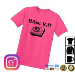 Bikini Kill Merch Store Record Player Tee