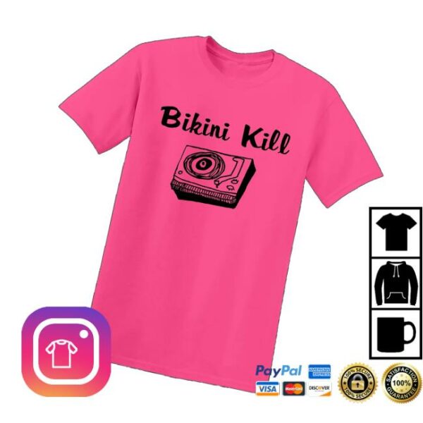 Bikini Kill Merch Store Record Player Tee