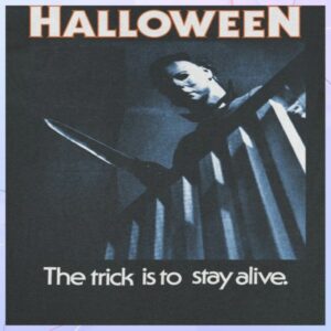 Rerun The 80S Store Merch Halloween Michael Myers Upstairs T-Shirt